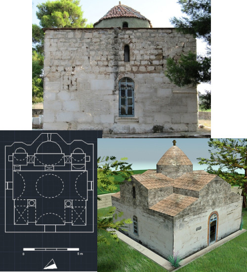 Analysis of building phases of the church of Agios Thomas