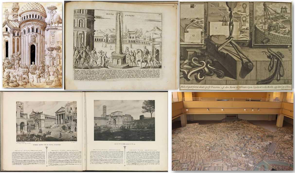 Visual reconstructions of classical ruins from early modern to modern times