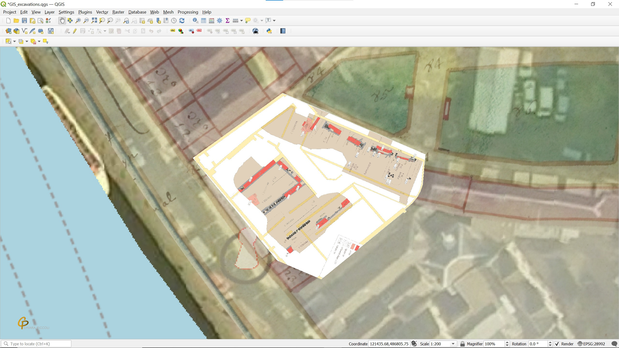 GIS mapping for locating Gillis van Coninxloo's house