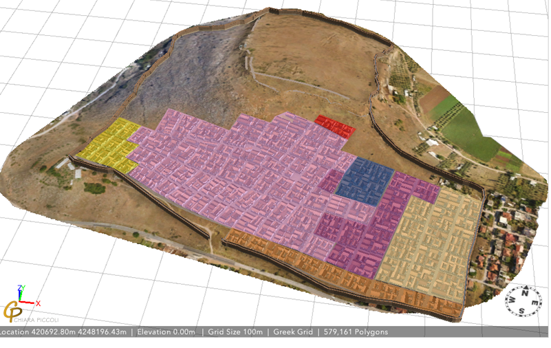 Provisional 3D reconstruction of Haliartos with color-coded uncertainty