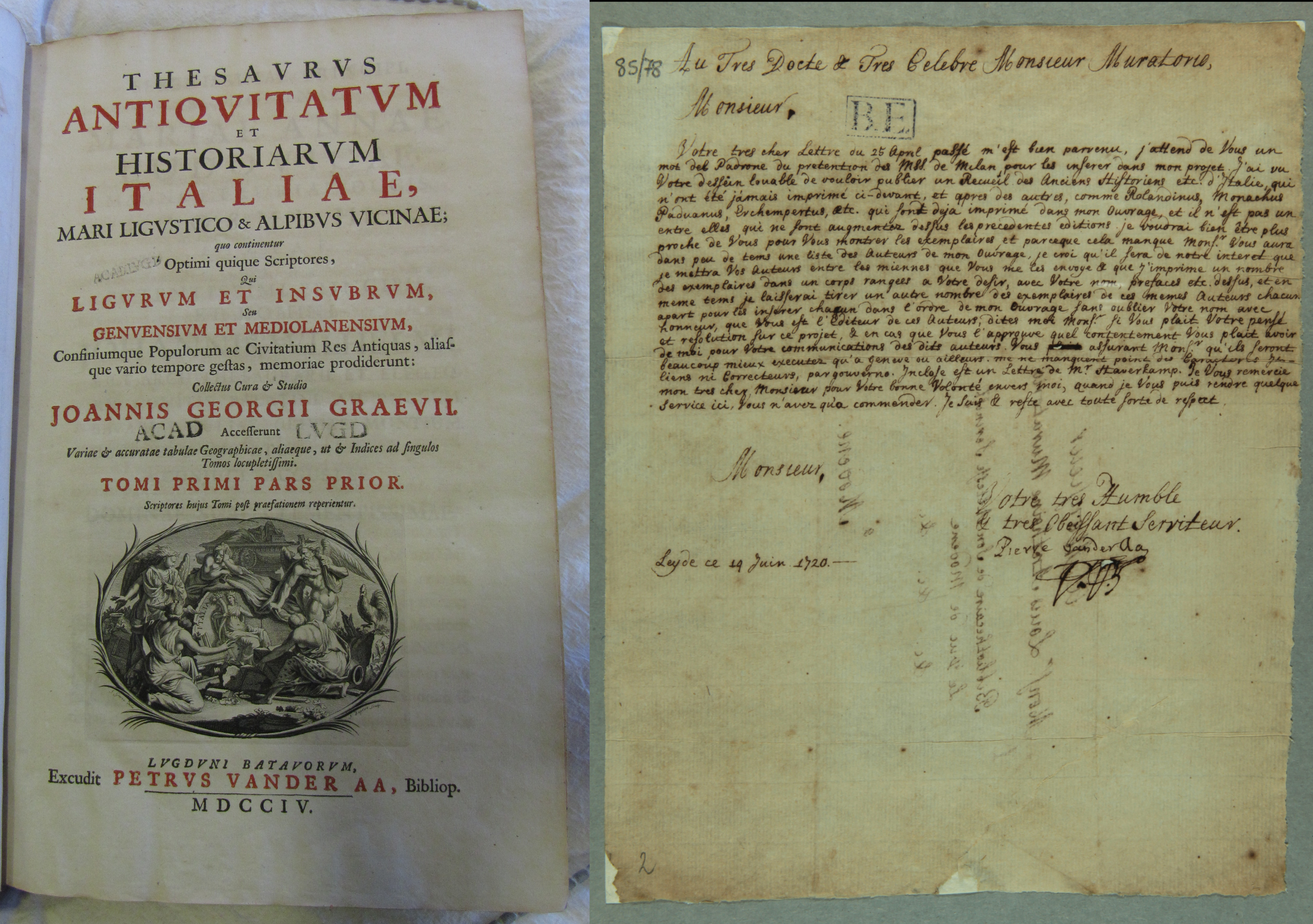Thesaurus Antiquitatum Italiae publications