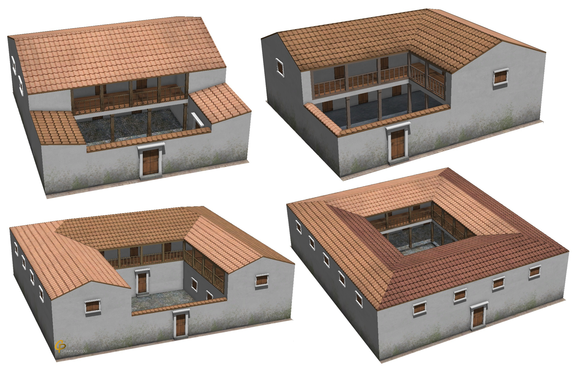 Procedurally modelled classical houses for Koroneia case study